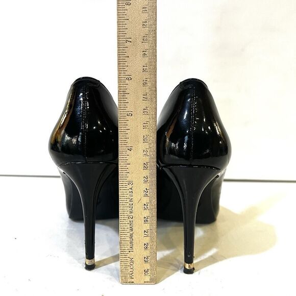MICHAEL Michael Kors Womens 8M Pumps Black Patent Leather Slip On Stiletto Heels - Picture 9 of 11